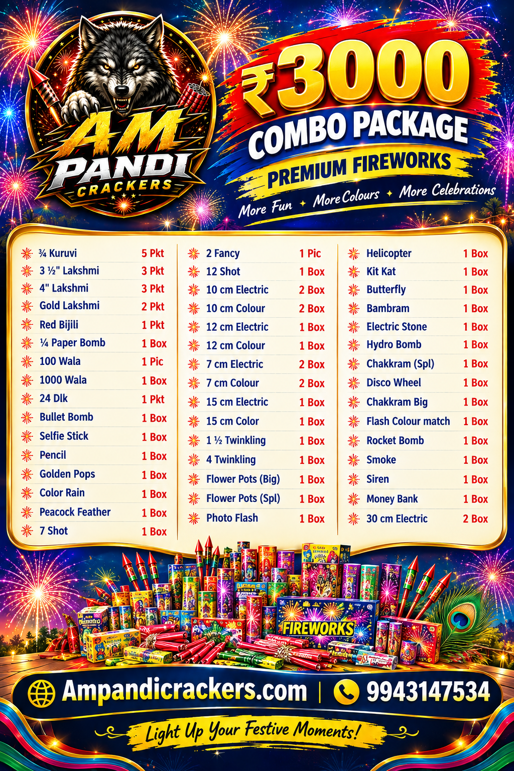 3000 Diwali Family Combo Box